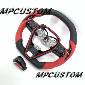 Fit For Toyota Camry 2018+ XSE V6 V4 xse se Real Carbon Fiber Steering Wheel  - Picture 1 of 7