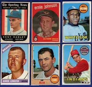 1950s - 60s + Vintage Baseball Cards + Unopened Packs - 200 Card Lot