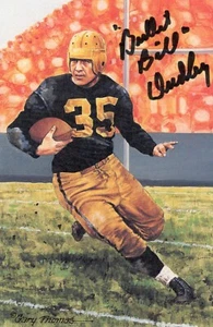 Tarjeta artística Bullet Bill Dudley Steelers firmada por Goal Line JSA/COA - Imagen 1 de 3