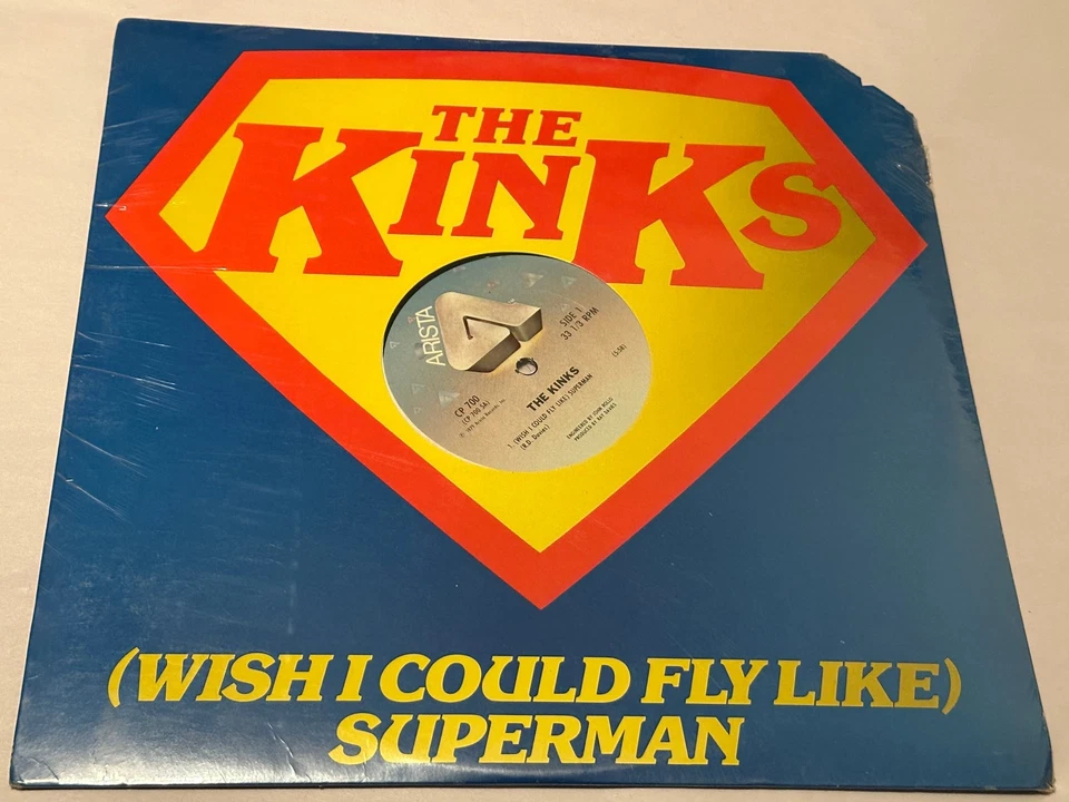 The Kinks (Wish I Could Fly Like) Superman 12" 1979 Vinyl Single *NEW SEALED* - Image 1 of 4