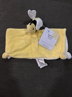 Burts Bees Lovey Bumble Bee Manta de Seguridad para Bebé Amarillo Lovey Algodón Orgánico Foto 1 de 3
