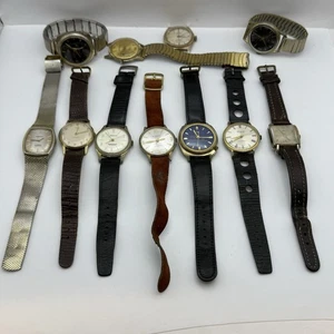 Bundle Of Men’s Vintage Manual Wind Wristwatches Joblot PARTS REPAIR SPARES - Picture 1 of 23