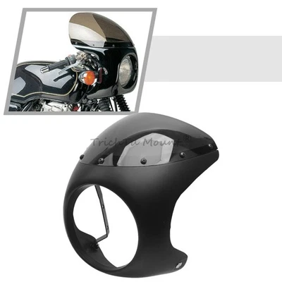 Matte Black Front Headlight Fairing Windshield Windscreen Cover Fit For Harley - Image 1 of 4