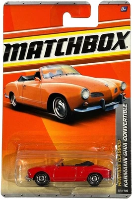 Nuevo naranja 2011 Matchbox #22/100 Heritage Classics Karmann Ghia Convertible Foto 1 de 3