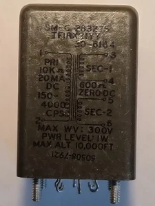AUDIO TRANSFORMER 6-TAB, PN SM-C-283275, TF1RX21YY, 150HZ TO 4KHZ, NOS. - Picture 1 of 5