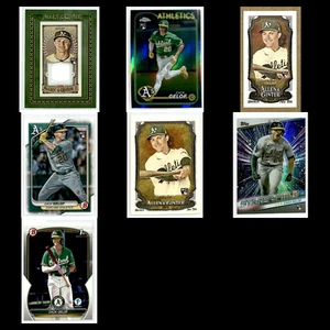 Zack Gelof Rookie 1st Lot 7 Cards MEM/Patch, Refractor 2024 Topps Athletics MLB - Picture 1 of 9