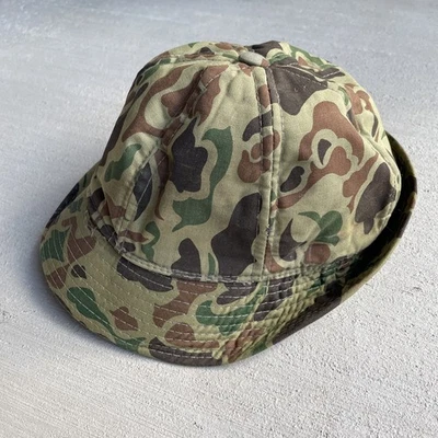 Vintage YA Hunting Bucket Cap Frog Skin Camo Jones Style Adult Size Medium - Image 1 of 4