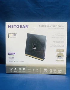 NETGEAR R6300 SMART WIFI ROUTER AC1750 DUAL BAND GIGABIT 1300 Mbps NEW & SEALED - Picture 1 of 4