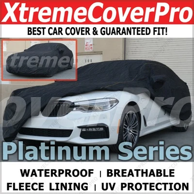 BMW M5 2006 2007 2008 2009 2010 CUBIERTA DE COCHE IMPERMEABLE CON BOLSILLO ESPEJO NEGRO Foto 1 de 4