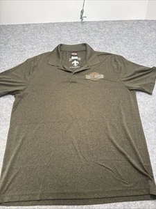 Harley Davidson Men’s 2XL Logo Green Polo Shirt - New Orleans, LA - Picture 1 of 6