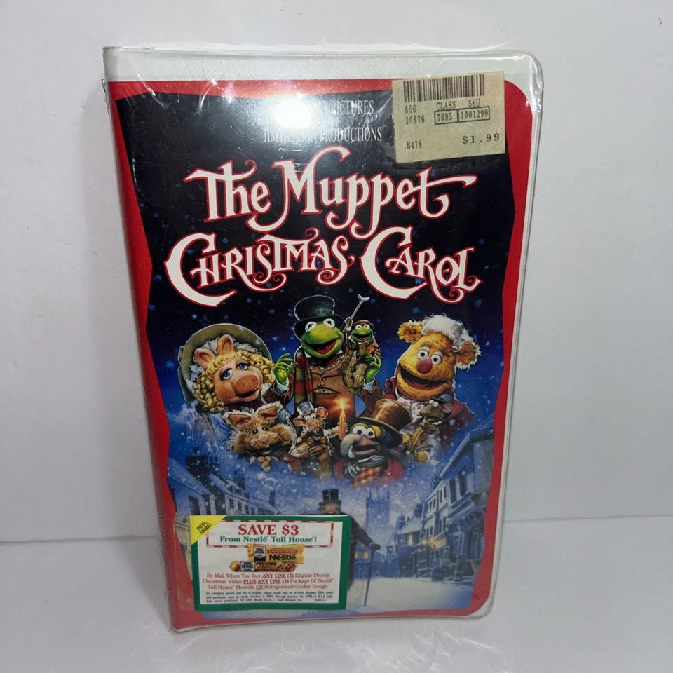 Видеокассета Walt Disney Pictures The Muppet Christmas Carol - запечатанная новая - Изображение 1 из 4
