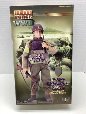 Elite Force WWII US Army First Infantry Division Lt. Chuck Hayes Figure NEW 2001 - Image 1 of 4