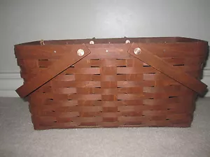 Longaberger 2014 Rich Brown RB Take Along Cesta Nueva RETIRADA - Imagen 1 de 3