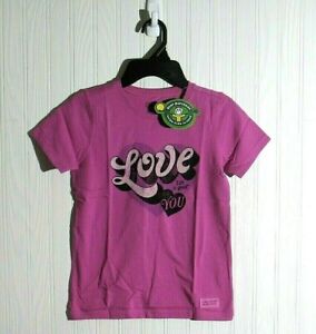 Girl's Life is Good Pink Love You T-Shirt Size Small 5/6 NWT