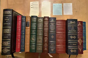 Lot of 12 The Firearms Classics Library - Leather Bound-Gilded Edges & Spine 22K - Imagen 1 de 24