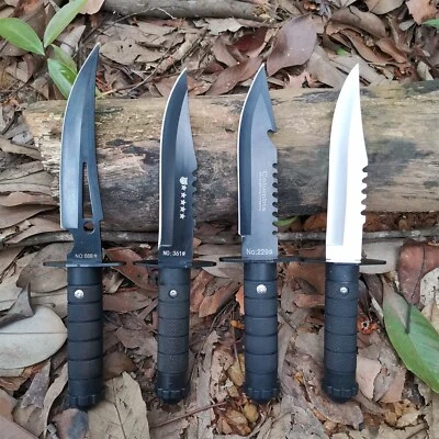 Camping climbing portable stainless steel blade tactical survival defense knife - Image 1 of 4