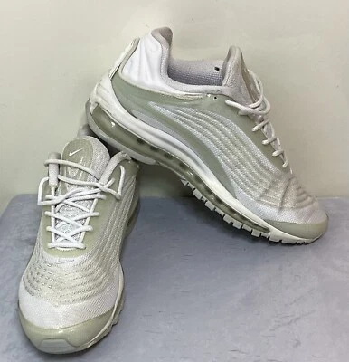 Nike Sportswear Air Max Deluxe bianco puro grigio platino scarpe da ginnastica taglia UK 6/EU 40 - Immagine 1 di 4