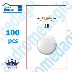 TAPPO COPRIVITE T30 BIANCO 100 PZ Tappino copertura testa Turboviti Viti Torx - Picture 1 of 1