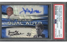 2022 Leaf Metal Pop Century John Amos Jimmie Walker Dual Auto #'d 2/20 PSA 10
