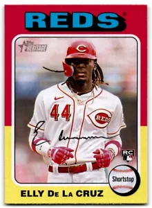 Topps Heritage Elly De La Cruz 2024... RC Cincinnati Reds #473 - Imagen 1 de 2