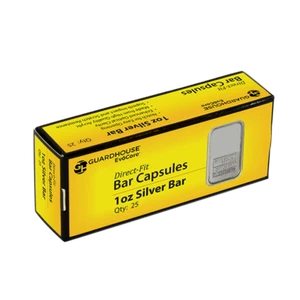 Guardhouse Evocore 1oz Silver Bar Direct Fit Coin Capsules Box of 25 - Picture 1 of 3