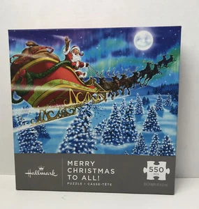HALLMARK Feliz Navidad a Todos Santa Trineo Puzzle 550 piezas 18 x 24 (2 promedio) - Imagen 1 de 5