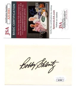 Bobby Shantz SIGNED 3X5 INDEX CARD 1952 MVP Philadelphia Athletics JSA💎COA - Picture 1 of 2