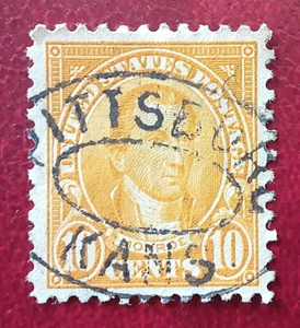 US 1923 10c Used Monroe Scott 562 PITTSBURG KANS SOTN Postmark U-95 XF/S 7847 - Picture 1 of 2