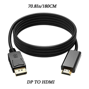 Display Port a HDMI 1.4 Cavo DP Adattatore Audio Video PC TV 1080P Convertitore - Imagen 1 de 8