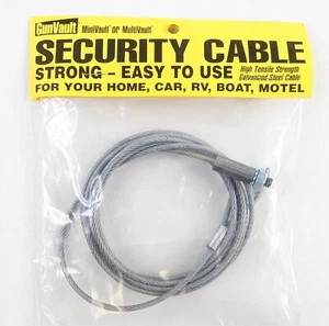 GunVault 6 Foot Steel Security Cable Sealed - New Old Stock - Picture 1 of 2