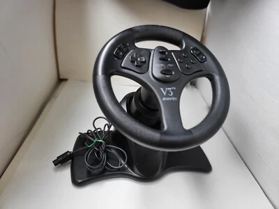 CONTROLADOR DE VOLANTE DE CORRIDA V3 PARA N64 NINTENDO 64 FUNCIONA PERFEITAMENTE - Imagem 1 de 4