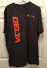 New Virginia UVA Cavaliers Football Team Issued Gray Delta Workout T-Shirt XL