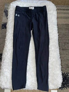Under Armour kids sz. L black compression style base layer pants. Great quality - Picture 1 of 10