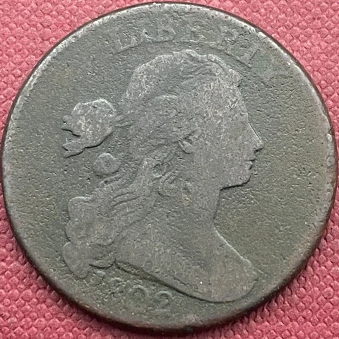 1802 Draped Bust Large Cent 1c Better Grade #54416 Cover