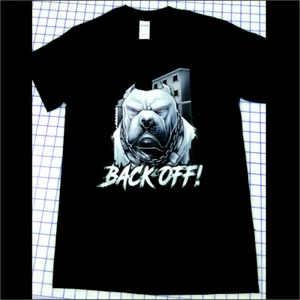 BACK OFF! American Pitbull Shirts-Short Sleeve-Unisex-Texas FUNNY - Picture 1 of 4