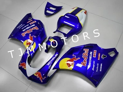 For Ducati 748 996 1996-2002 White Blue ABS Injection Mold Bodywork Fairing Kit - Image 1 of 4