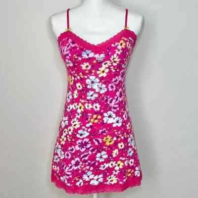 Old Navy Y2K Floral Cotton Slip Nighty - Image 1 of 4