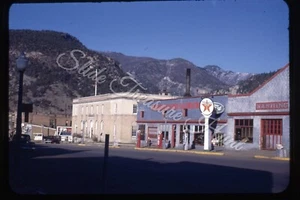 Glenwood Springs Straßenszene Ford Texaco Gasautos 35mm Dia 1940er Kodachrome - Bild 1 von 3