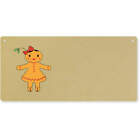 'Gingerbread Girl With Misteltoe' Wall Plaque / Door Sign (DP00056075)