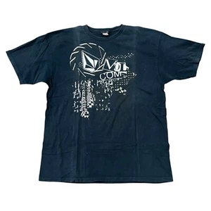 Vintage Y2K Volcom Black Shirt Mens XL Skate Grunge Skateboards Surf Cyber Blue - Picture 1 of 5