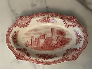 Vintage Johnson Brothers Castles of Britain China England Gravy Boat w Plate - Picture 1 of 2