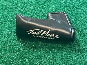 TAD MOORE by DUNLOP BLADE PUTTER HEADCOVER - Black Golf Head Cover GOOD