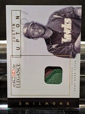 JUSTIN UPTON 2007 Elegance PATCH 3 Color Showtime Diamondbacks Rookie Tristar