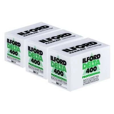 Ilford Delta 400 Professional Pellicola 35MM - 36 esposizioni, Bianco e Nero confezione da 3