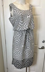 Joe Fresh Beige/Blanco Activo Tanque Ligero Vestido Mujer’s Talla Xl - Imagen 1 de 15