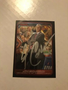 UCONN Huskies JIM CALHOUN Signed Card - Picture 1 of 1