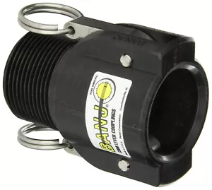Banjo 125B Polypropylen Cam & Nut Fitting, 1-1/4" Buchse Kupplung x NPT Stecker - Bild 1 von 2
