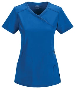 Cherokee Scrubs 2625A RYPS Royal Blue Scrub Top Cherokee Free Shipping - Picture 1 of 3