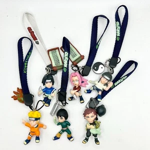 Bandai Gashapon Naruto Keychain Charm Lot of 6 2003 Vintage - Picture 1 of 2