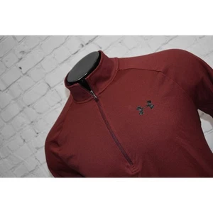 Camisa Pullover Under Armour Golf Gimnasio 1/4 Cremallera Para Hombres Talla Grande Granate HeatGear - Imagen 1 de 8